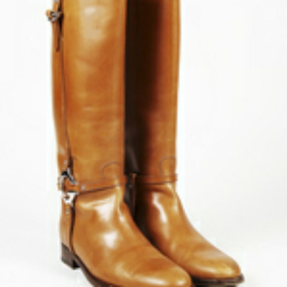 Gucci leather riding boots - Picture 1 of 3